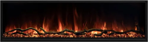 Vista 7 de Modern Flames Landscape Series Pro Slim - Chimenea eléctrica integrada (LPS-6814), 68 pulgadas