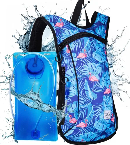 Vista 17 de Vibe Festival Gear Mochila de hidratación con bolsa de agua de 2 L para mujeres, hombres, adolescentes y niños, Hydropack Hydro Sports, al aire