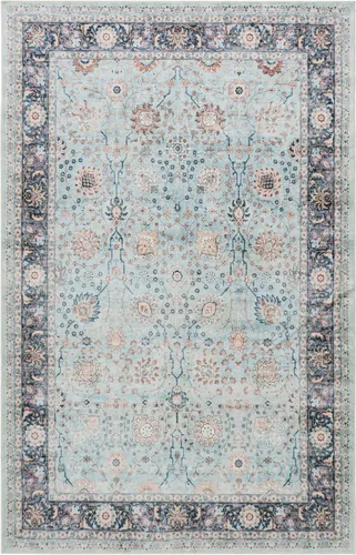 Vista 278 de GLN Rugs Traditional Collection - Alfombra de felpilla lavable a máquina, tradicional lavable, antideslizante, alfombra de felpilla de pelo corto