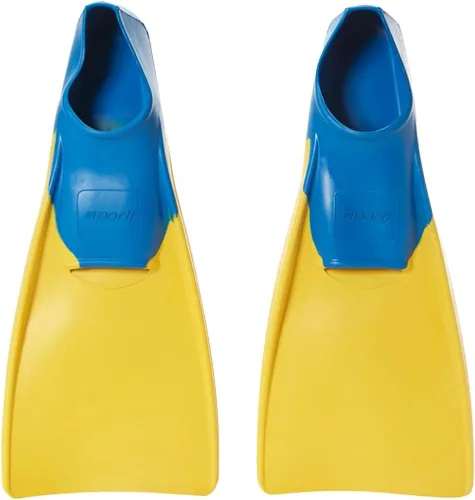 Vista 20 de Sporti Aletas de natación para adultos y niños para natación en piscina - Aletas flotantes largas para natación y snorkel - Aletas de natación