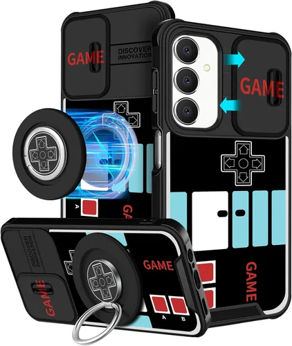 Vista 61 de Funermei Funda para teléfono Samsung Galaxy A15 5G - [2 en 1] Funda para teléfono de mujeres lindas chicas, diseño femenino de mariposa negra