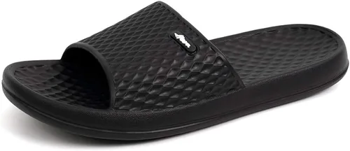 Vista 19 de FUNKYMONKEY - Sandalias de baño para mujer, sandalias para el interior del hogar, playa, antideslizantes