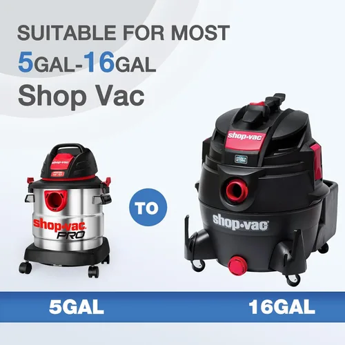 Vista 5 de Shop-Vac Filtro de cartucho de alto rendimiento 90350/90304/90344, se adapta a la mayoría de aspiradoras Shop-Vac en húmedo/seco de 5 a 16 galones