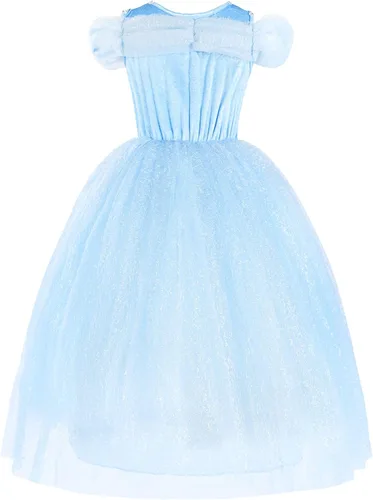 Vista 3 de JerrisApparel Vestido de niña de flores, disfraz de princesa mariposa para niña