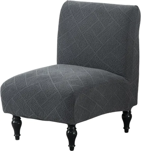 Vista 29 de HAOYONG - Funda de silla sin brazos de acento, funda elástica para silla deslizante con estampado, fundas protectoras para muebles, fundas