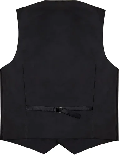 Vista 6 de DiBanGu Conjunto de corbata de chaleco de cachemira para hombre con alfiler de solapa, clip de corbata, 7 piezas de seda con cuello en V, chaleco