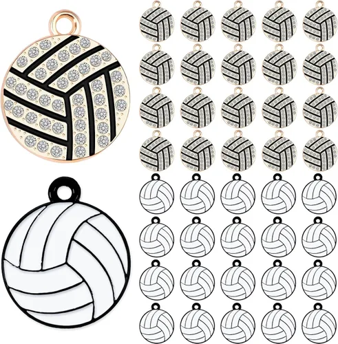 Vista 9 de MARFOREVER 40 unids/20 pares de dijes deportivos de fútbol