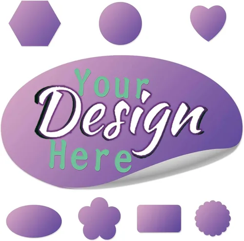 Vista 8 de Calcomanías personalizadas para logotipo de negocios With Photo, Name, Circle, Rectangle, Square, Waterproof Vinyl, Clear PVC, 100, 200pcs, 1