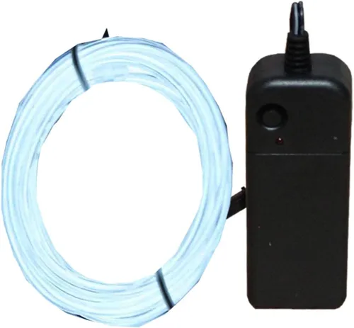 Vista 12 de Kit de luces de neón de alambre electroluminiscente de 15 pies para decoración, fiesta, Halloween, hombre ardiente (azul)