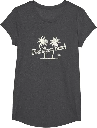 Vista 50 de Fort Myers Beach Florida Vintage 70s Palm Trees Graphic T-Shirt