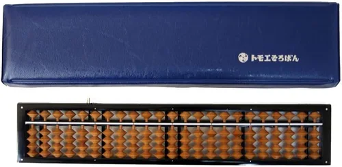 Vista 5 de Tomoe Math Board Abacus, 23 dígitos, bola de abedul ON800 de un solo toque