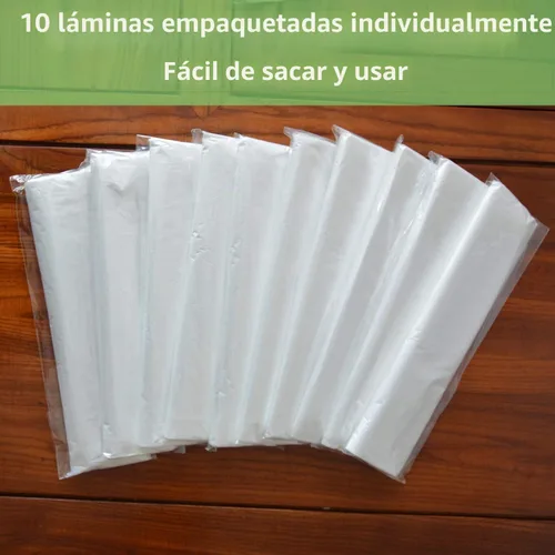 Vista 3 de 10 piezas de lonas de plástico para pintores, cubierta impermeable y antipolvo, lona desechable de 9 x 12 pies para pintar para sofá/cubierta