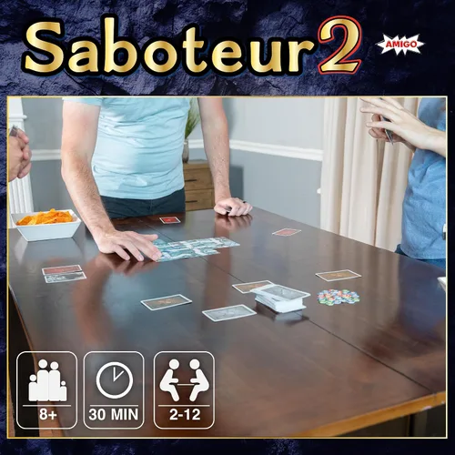 Vista 5 de Paquete de expansión Saboteur 2 - Emocionante juego de cartas de estrategia de excavación de oro para 2 a 12 jugadores, a partir de 8 años