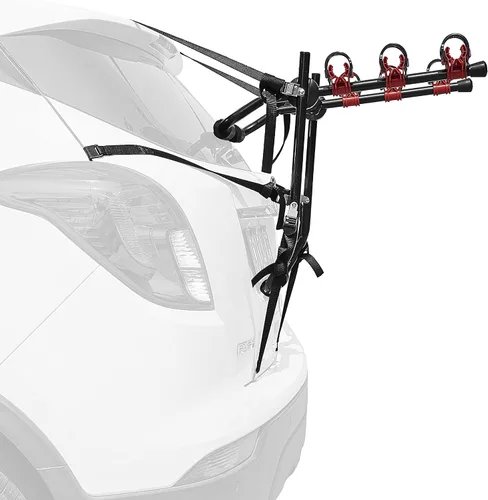 Vista 7 de Blueshyhall - Portabicicletas para maletero, Soporte para bicicleta para SUV y coche, resistente, para 2 bicicletas
