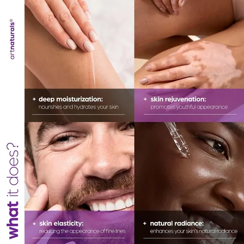 Vista 3 de Artnaturals Aceite facial orgánico de lavanda + jazmín, 4.0 onzas, para cuerpo y cabello, 100% natural, hidrata, rejuvenece y mejora tu piel, aceite
