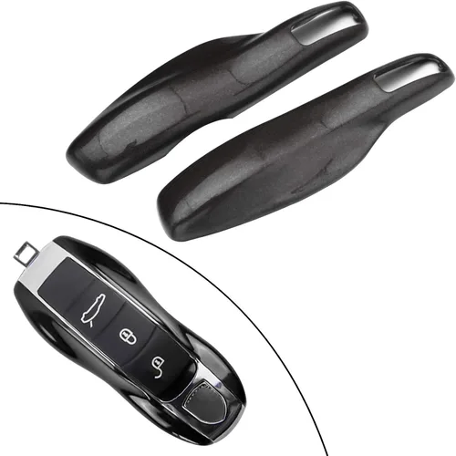 Vista 20 de x xotic tech Funda Protectora de Carcasa de Llavero Inteligente Estilo Fibra de Carbono Compatible con Porsche Boxster Cayenne Panamera Cayman Macan