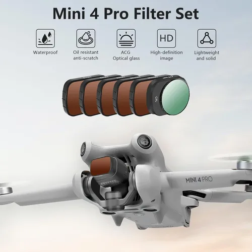Vista 3 de FPVtosky Mini 4 Pro More Combo para DJI Mini 4 Pro Drone Kit de accesorios, estuche rígido 9 en 1 Ket para DJI Mini 4 Pro Drone, accesorios DJI Mini