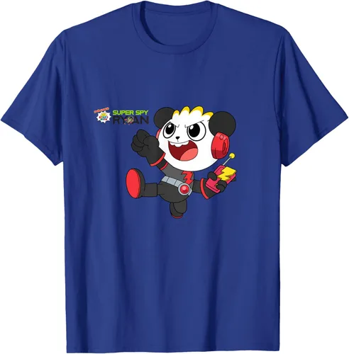 Vista 22 de Ryan's World Super Spy Combo Panda Camiseta, gris, S Asfalto