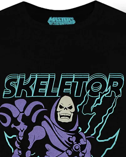 Vista 5 de Masters of the Universe Skeletor - Camiseta para hombre con personajes de supervillanos, Negro