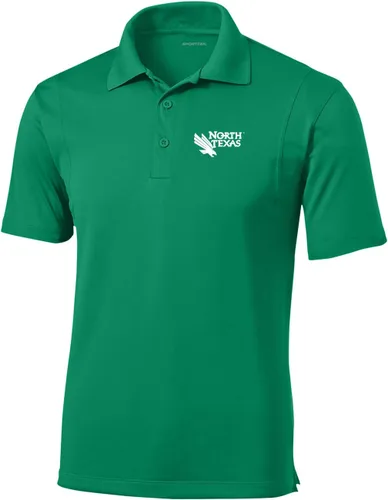 Vista 118 de Polo atlético de micro piqué NCAA para hombre Prime con cuello propio