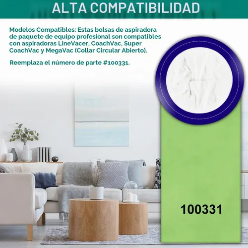 Vista 2 de 100331 - Bolsas de vacío para mochila ProTeam de 10 cuartos de galón