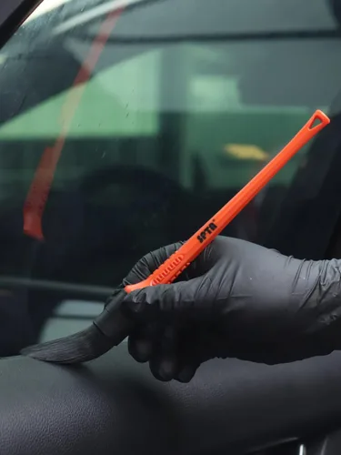 Vista 7 de Kit de cepillos para detalle de coche, juego de 6 cepillos de pelo de jabalí para automóvil, cepillos de microfibra para limpieza sin rayones