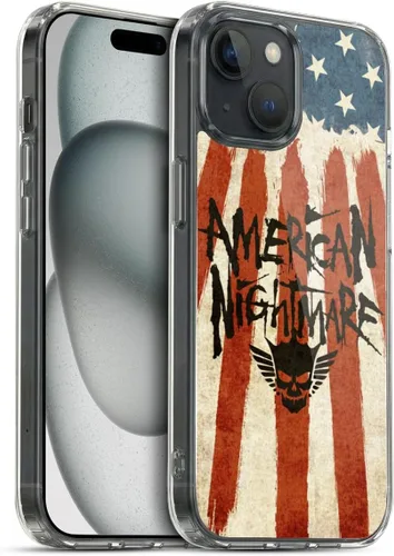 Vista 62 de Head Case Designs Funda de gel suave con licencia oficial de la WWE American Nightmare Flag Cody Rhodes Graphics compatible con Apple iPhone 7