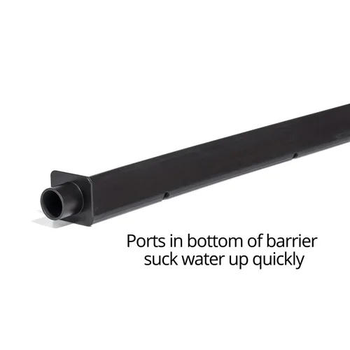 Vista 6 de PIG Barrera de vacío de agua para inundaciones en sótanos Eliminación de agua portátil 4 pulgadas de ancho x 6 pies de largo x 2.25 pulgadas