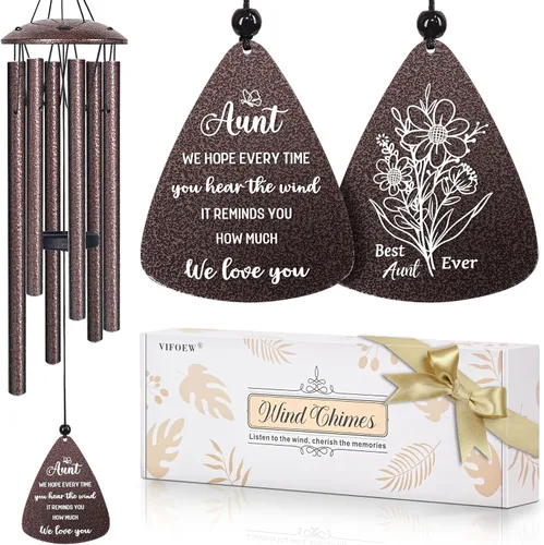 Vista 11 de Regalos para abuela, campanillas de viento de bronce de 32 pulgadas, regalos para abuela, el mejor regalo de cumpleaños o Navidad para abuela