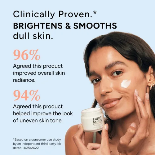 Vista 3 de Eight Saints Skincare Cloud Whip Crema Hidratante Facial con Vitamina C Crema de Día, Crema Facial Natural y Orgánica para Mujeres, Crema