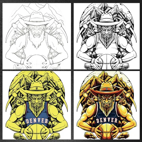 Vista 5 de Camisetas gráficas de manga corta con cuello redondo para hombre