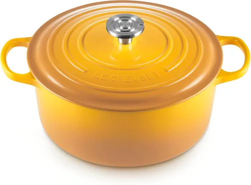 Vista 33 de Le Creuset Horno holandés redondo Signature de hierro fundido esmaltado, 4.5 cuartos de galón., Artichaut