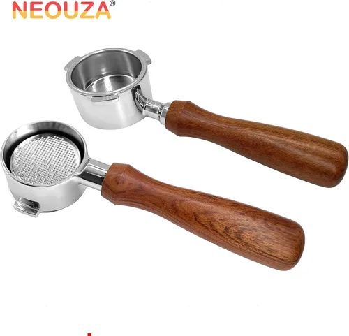 Vista 5 de NEOUZA M10 Portafilter Mango de palisandro Máquina de café expreso Mango de madera Cafetera Cafetera Herramientas Accesorios para Barista