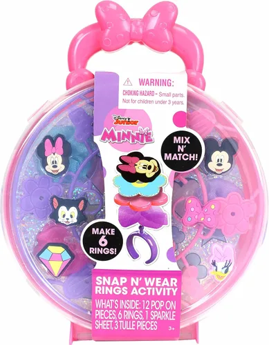 Vista 6 de Tara Toys Disney Frozen Snap N' Wear - Juego de anillos de actividad, kit de joyería para niños de más de 3 años