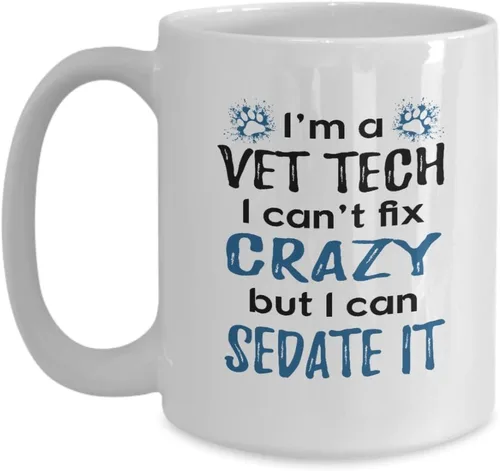 Vista 10 de Taza de café I'm A Vet Tech - Vet Med - For Veterinary Technician - Thank You For Veterinarian (11 oz)