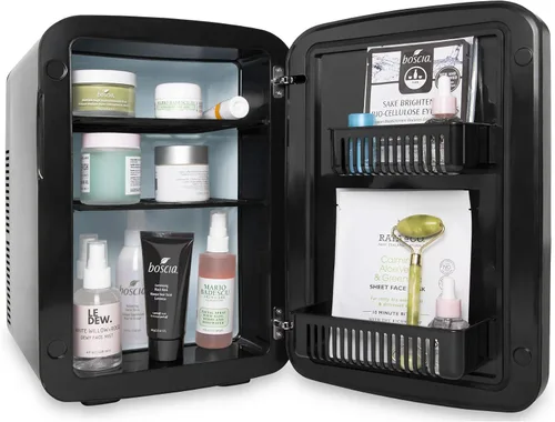 Vista 3 de Cooluli minirefrigerador de 15 L con pizarra magnética - refrigerador pequeño portátil para viajes, auto y oficina, V15LE2BK