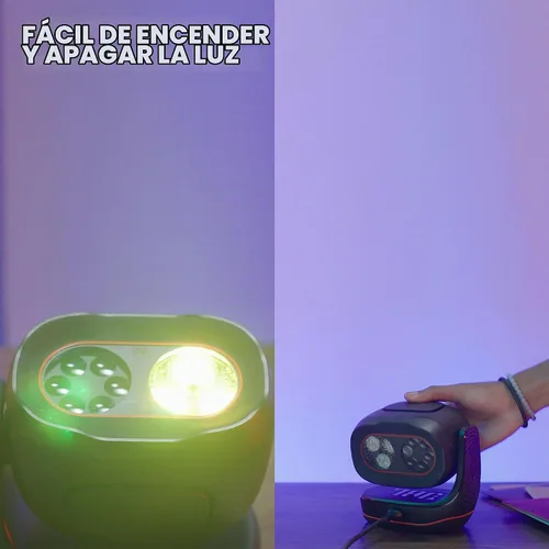 Vista 8 de JBL Partylight Beam - Luz de fiesta con proyección Bluetooth, lleva tu fiesta al siguiente nivel con un espectáculo de luces coreografiado que llena