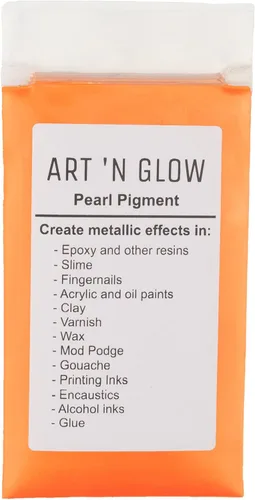 Vista 9 de Art 'N Glow Pigmento en polvo de perla de mica, 0.88 onzas, pigmento de perla fina para resina epoxi, gran opción para creativos, pinturas