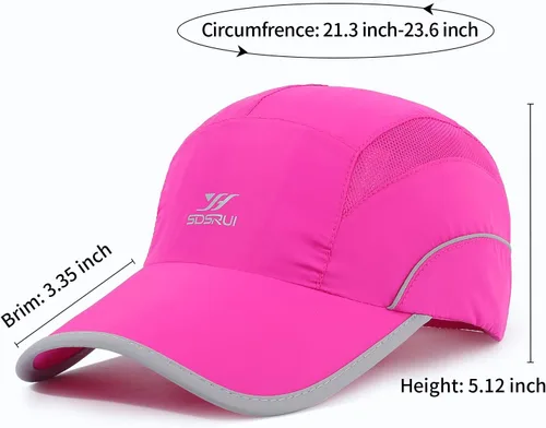 Vista 5 de Gorra deportiva de malla ligera de secado rápido para hombres y mujeres