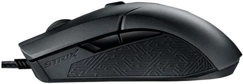 Vista 6 de ASUS Ratón óptico ambidiestro para juegos – ROG Strix Evolve Ratón para juegos con cable para PC 7200 DPI, interruptores Omron 4 estilos