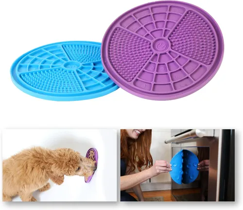 Vista 10 de Hyper Pet IQ Treat Lick Mat para perros y gatos Alimentador lento para perros y gatos y juguete de enriquecimiento Fabricado en Estados Unidos