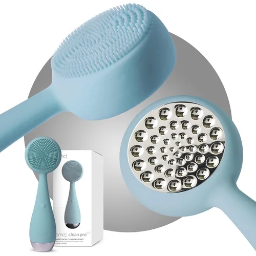 Vista 12 de Clean Pro - Electric Facial Cleansing Brush, Smart Facial Device with Silicone Brush & Heated Anti-Aging Aluminum, Gemstone, Precious Metal Massager