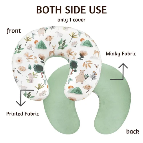 Vista 4 de Funda de almohada de lactancia, 1 unidad, funda de almohada de lactancia extraíble para almohadas de lactancia, funda súper suave y cómoda