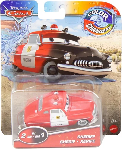 Vista 4 de Disney Pixar Cars 2020 Cambiadores de color Sheriff, GNY94