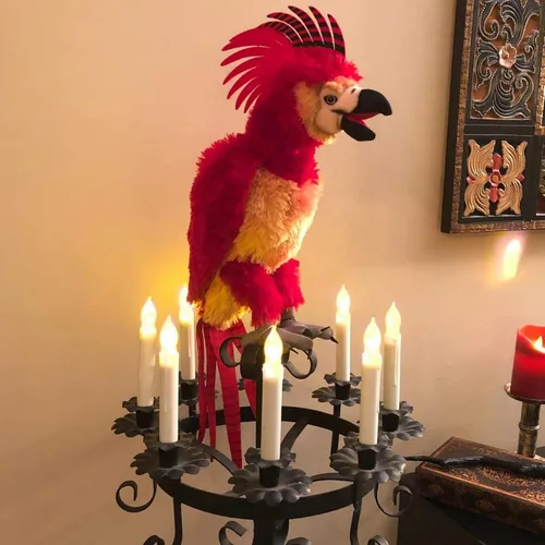 Vista 3 de Amagic 12 velas LED cónicas sin llama, sin control remoto, velas flotantes mágicas colgantes, candelabros a pilas, velas falsas eléctricas