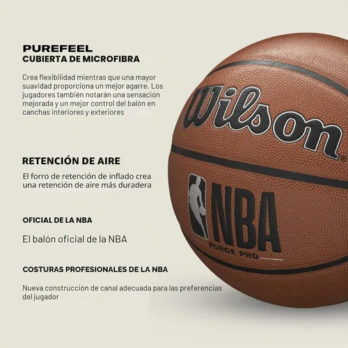 Vista 5 de Balones para baloncesto en interiores y exteriores Wilson NBA Forge Series