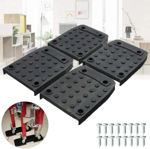 Vista 3 de Tookie Almohadillas antideslizantes para paneles de yeso, 4 alfombrillas de trípode de construcción con tornillo, kit de repuesto para almohadillas