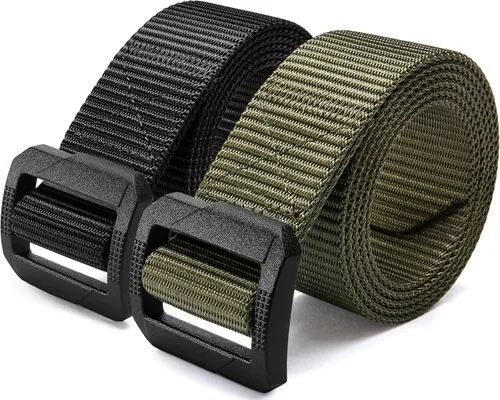 Vista 12 de CHAOREN Cinturón táctico para hombre - Cinturón EDC de nailon para CCW militar