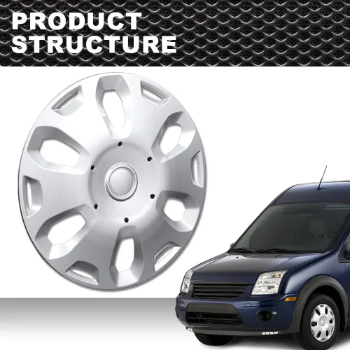 Vista 8 de CNNELL 1 tapacubos de 15 pulgadas para llanta completa compatible con Ford Transit Connect Van 2010-2013 9T1Z1130A, 9T161130AA, 1 unidad