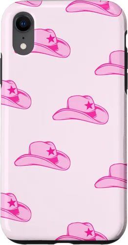 Vista 24 de Funda con estampado de sombrero de vaquero rosa para iPhone 13 Pro Max